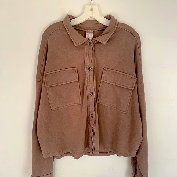 No Boundaries Pink Shacket Size 19 (XXL) - Picture 2 of 6